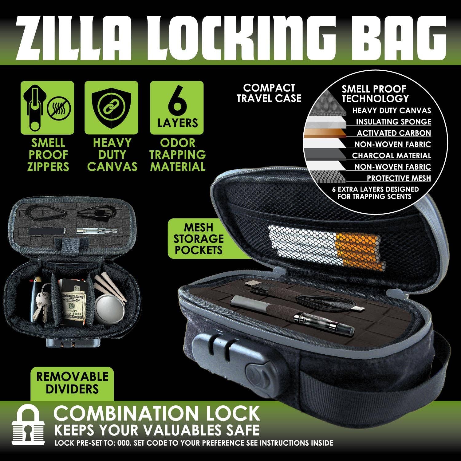 Zilla - Locking Stash Bag