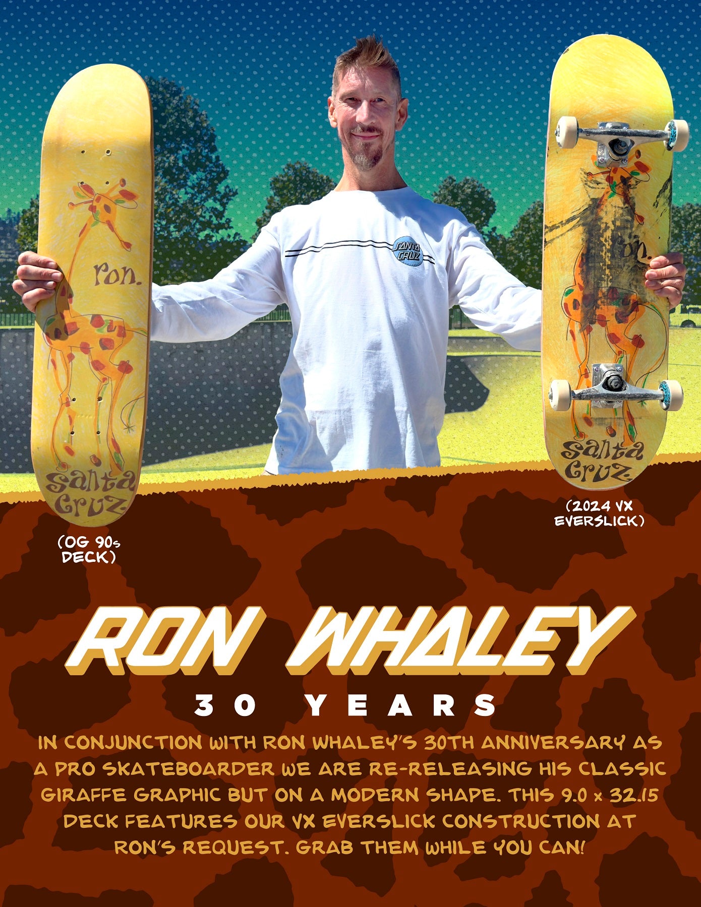 Santa Cruz - Whaley - 30 Year Anniversary Giraffe VX Everslick - 9.0