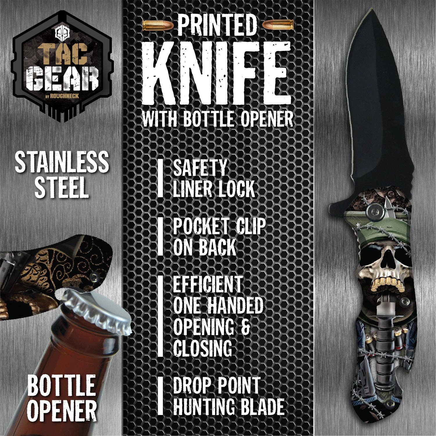 Tactical Bottle Opener Knife