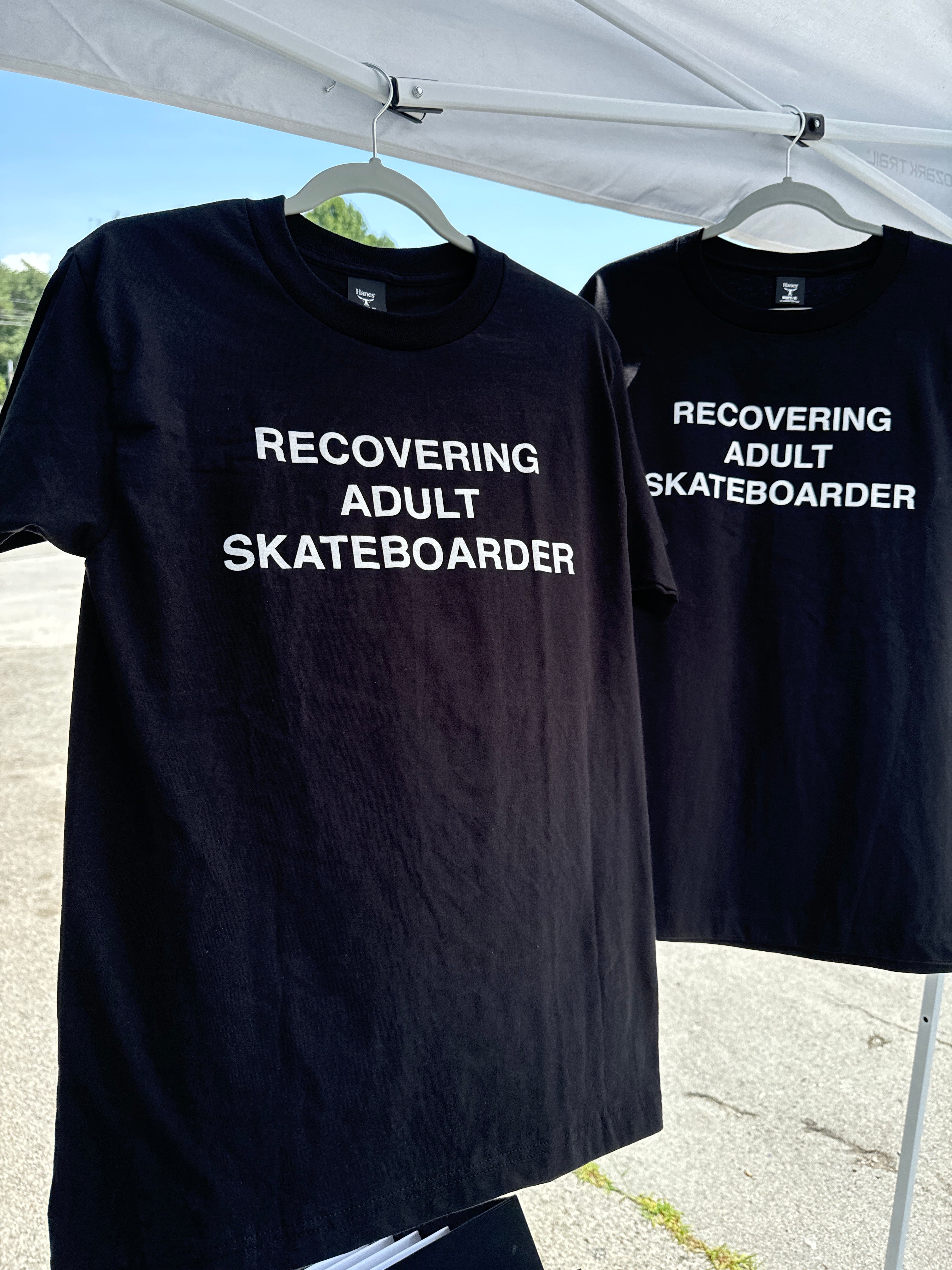 Recovering Adult Skateboarder - Tee - Black