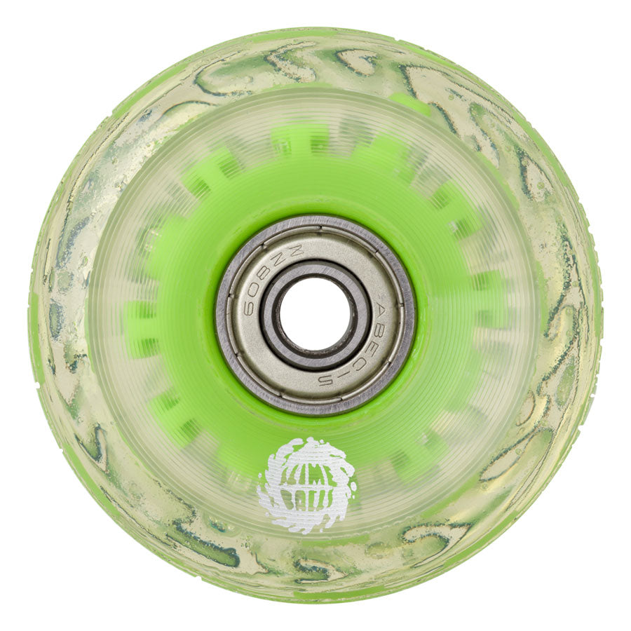 Slime Balls - Light Ups w/Green LED and Bearings - OG Slime - 78A/60MM