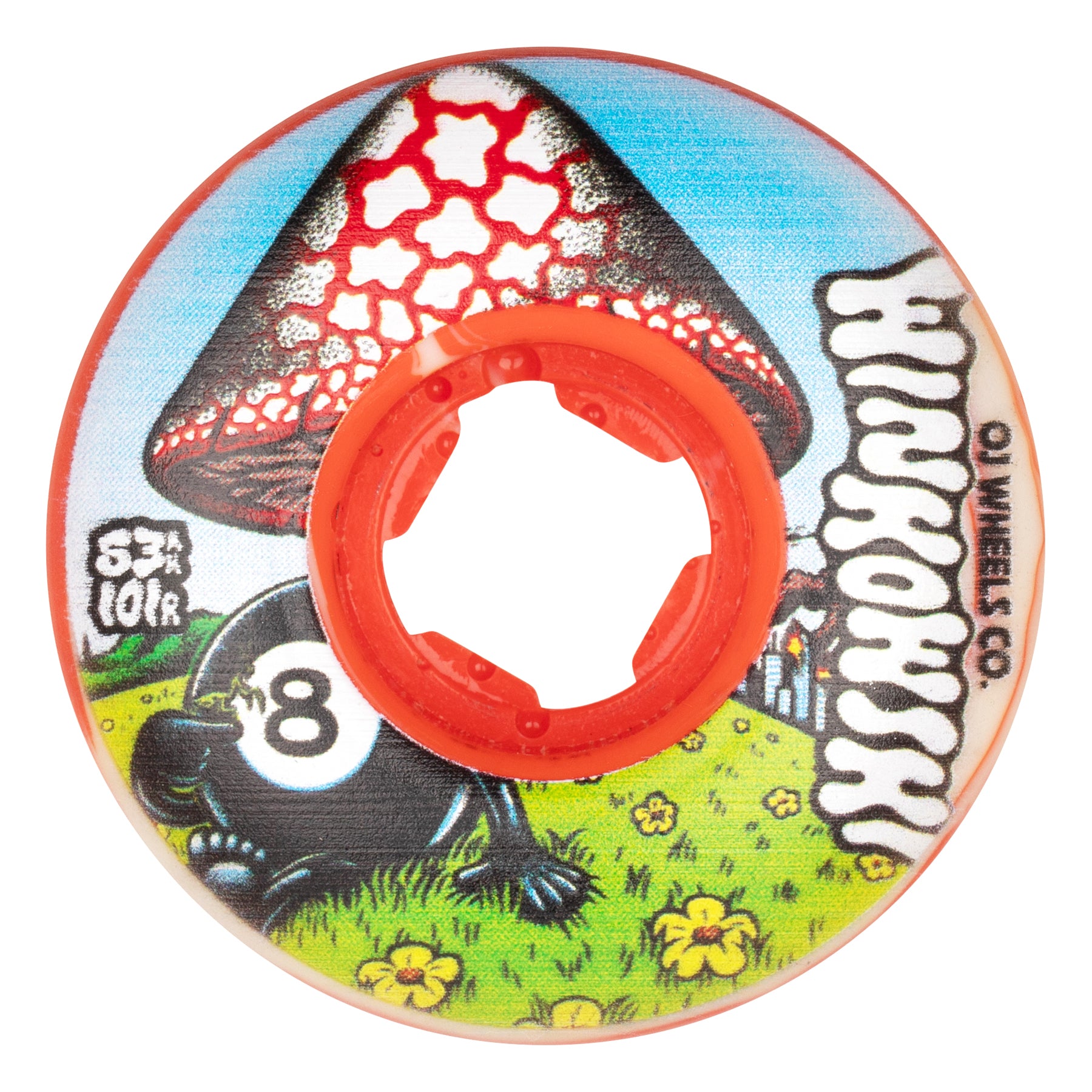 OJ Wheels - Winkowski - Mushroom Elite - WHT/RED Swirl - 101A/53MM