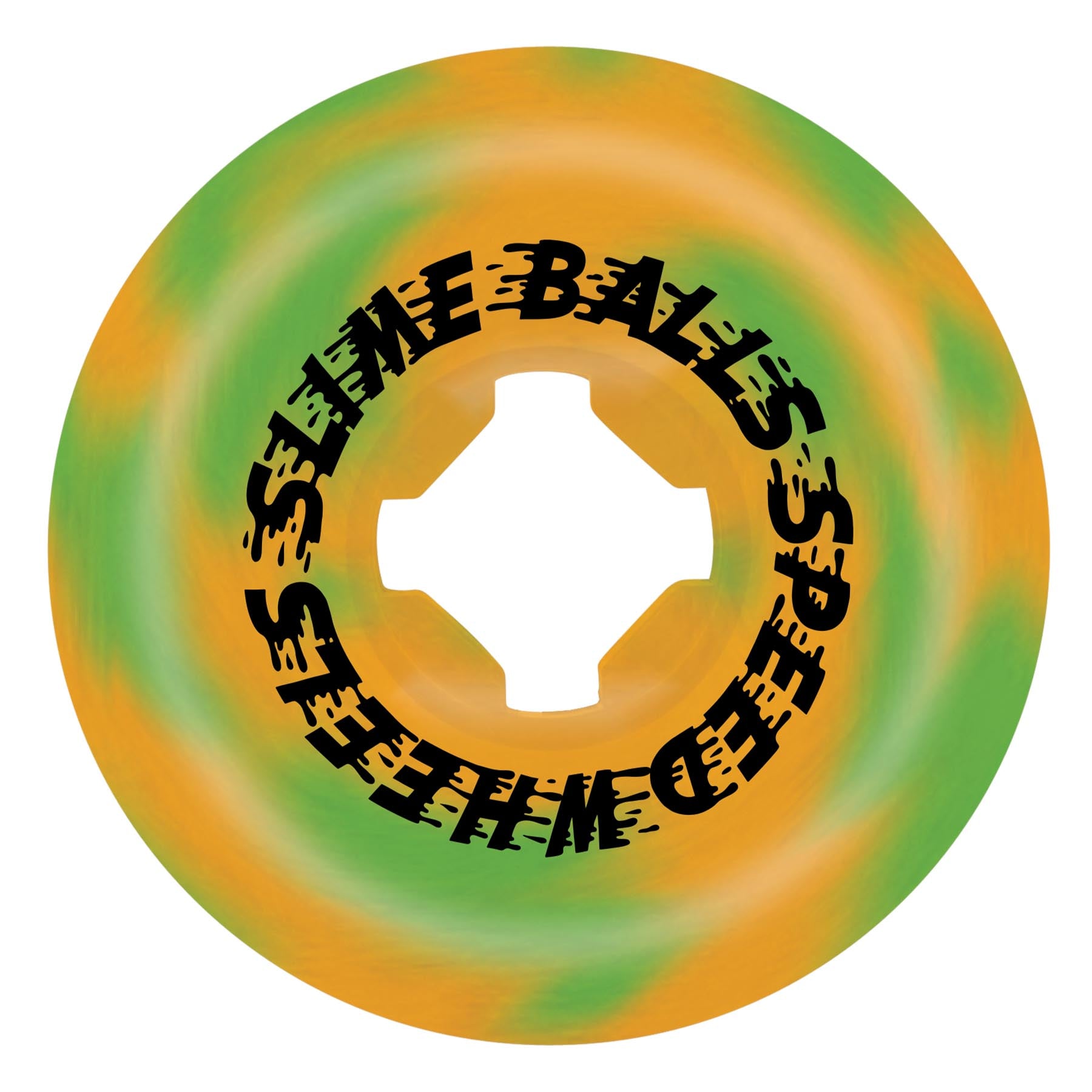 Slime Balls - Face Melter Trip Balls - Green Orange Swirl - 99A/56MM