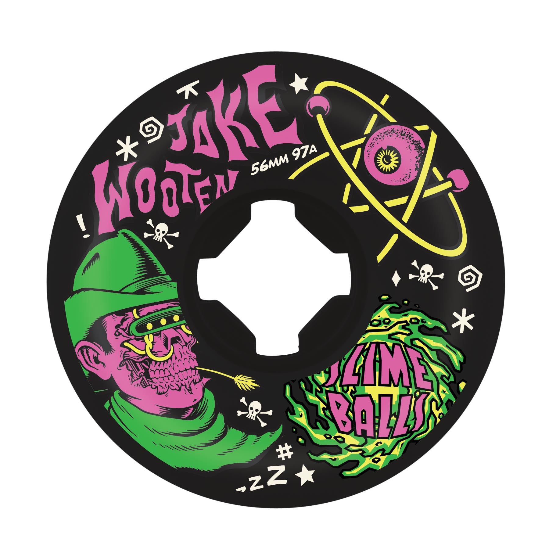 Slime Balls - Jake Wooten - Fever Dream Vomit Mini Black - 97A/56MM