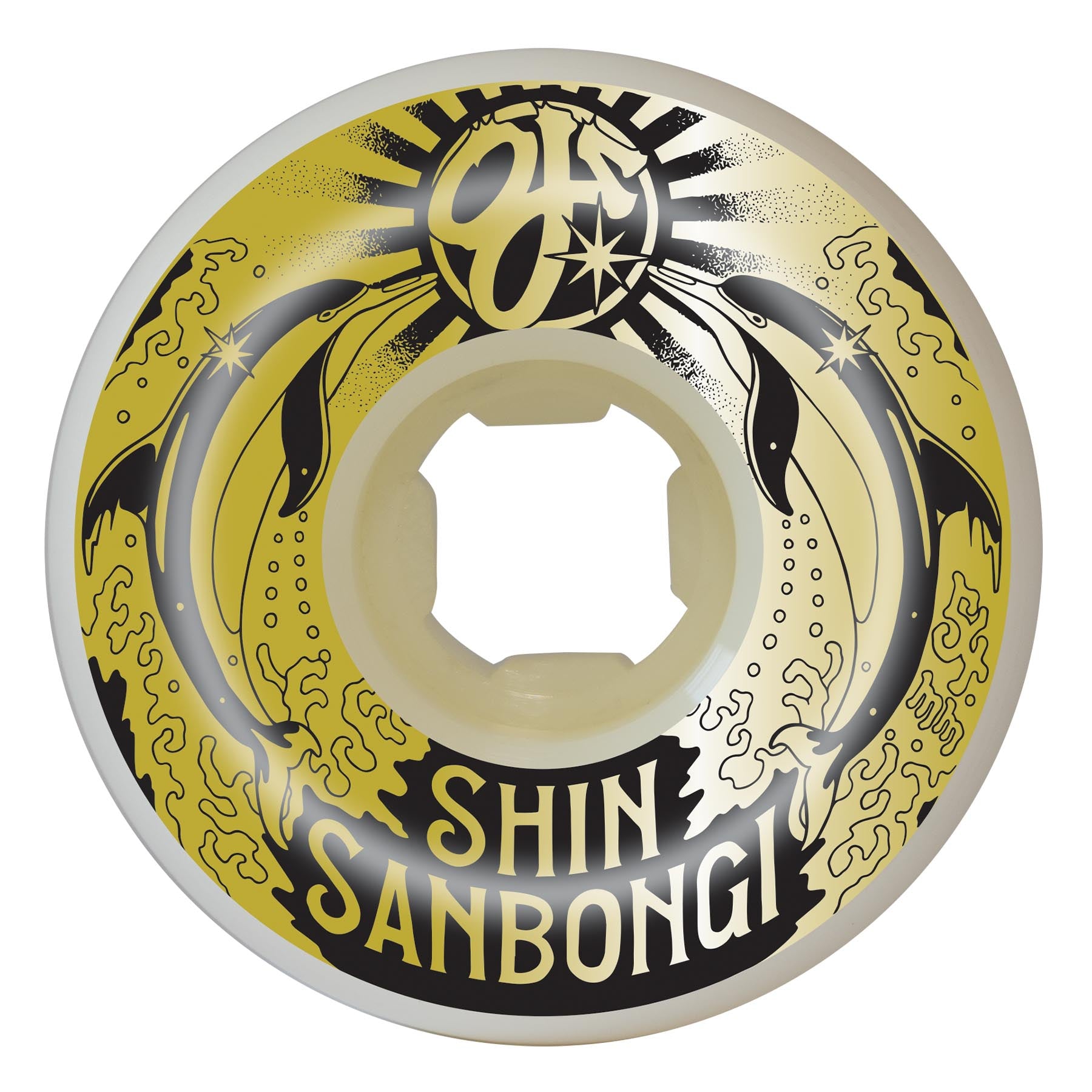 OJ Wheels - Shin Sanbongi - Dolphins - Gold DD - 101A/95A 54MM