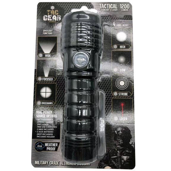 Tactical Flashlight and Laser