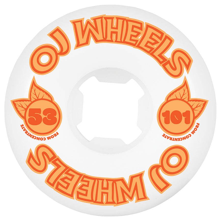 OJ Wheels - From Concentrate - Hardline - 101A/53MM - Orange/White